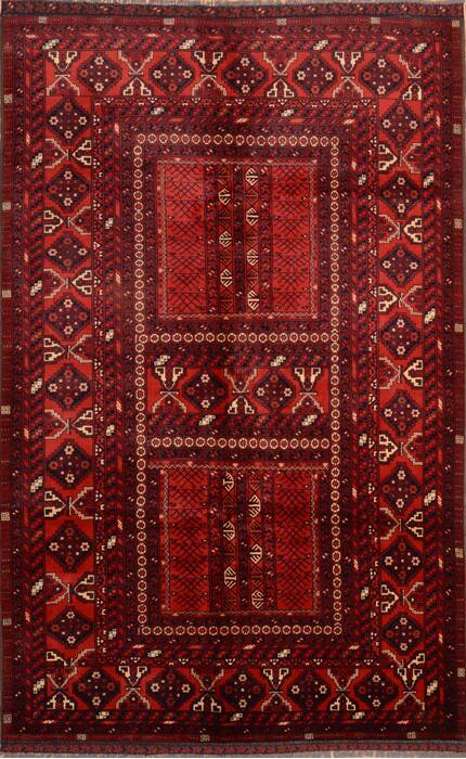 Khan Mohammadi Red Hand Knotted 56 X 810  Area Rug 100-76514 Image 0