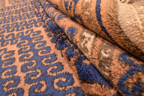 Khan Mohammadi Brown Hand Knotted 69 X 911  Area Rug 100-76515 Image 12