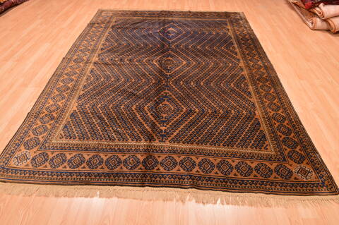 Khan Mohammadi Brown Hand Knotted 69 X 911  Area Rug 100-76515 Image 1
