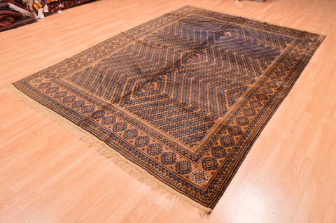 Khan Mohammadi Brown Hand Knotted 69 X 911  Area Rug 100-76515 Image 2