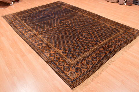 Khan Mohammadi Brown Hand Knotted 69 X 911  Area Rug 100-76515 Image 3