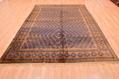 Khan Mohammadi Brown Hand Knotted 69 X 911  Area Rug 100-76515 Image 4
