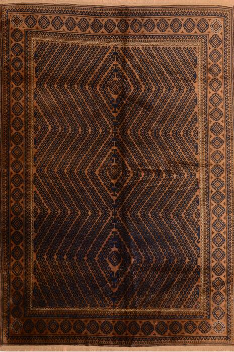 Khan Mohammadi Brown Hand Knotted 69 X 911  Area Rug 100-76515 Image 0