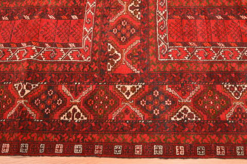 Khan Mohammadi Red Hand Knotted 58 X 82  Area Rug 100-76516 Image 14