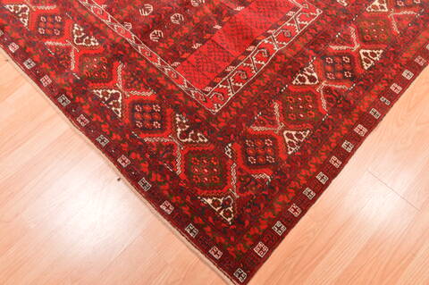 Khan Mohammadi Red Hand Knotted 58 X 82  Area Rug 100-76516 Image 15