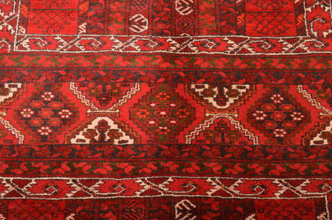 Khan Mohammadi Red Hand Knotted 58 X 82  Area Rug 100-76516 Image 4