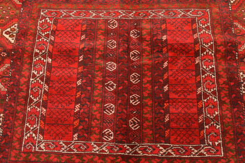Khan Mohammadi Red Hand Knotted 58 X 82  Area Rug 100-76516 Image 5