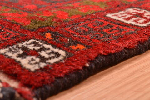 Khan Mohammadi Red Hand Knotted 58 X 82  Area Rug 100-76516 Image 6