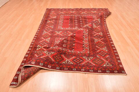 Khan Mohammadi Red Hand Knotted 58 X 82  Area Rug 100-76516 Image 8