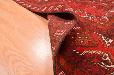 Khan Mohammadi Red Hand Knotted 58 X 82  Area Rug 100-76516 Image 9