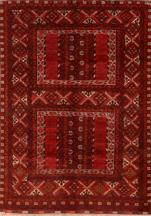 Khan Mohammadi Red Hand Knotted 58 X 82  Area Rug 100-76516 Image 0