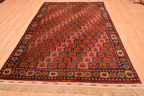 Khan Mohammadi Multicolor Hand Knotted 60 X 811  Area Rug 100-76517 Image 10