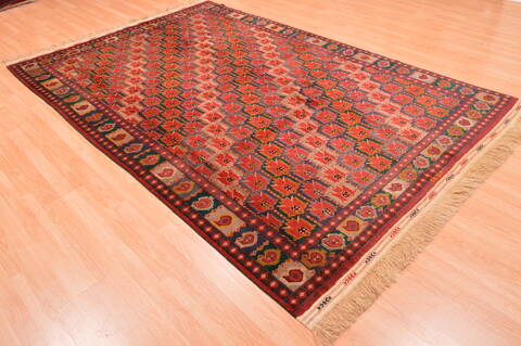Khan Mohammadi Multicolor Hand Knotted 60 X 811  Area Rug 100-76517 Image 12