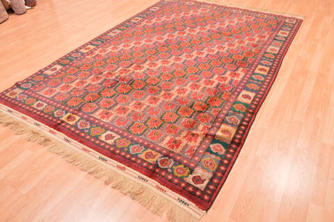 Khan Mohammadi Multicolor Hand Knotted 60 X 811  Area Rug 100-76517 Image 14