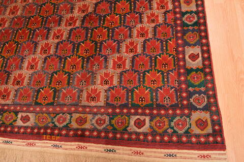 Khan Mohammadi Multicolor Hand Knotted 60 X 811  Area Rug 100-76517 Image 2