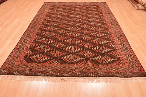 Khan Mohammadi Brown Hand Knotted 67 X 95  Area Rug 100-76519 Image 13
