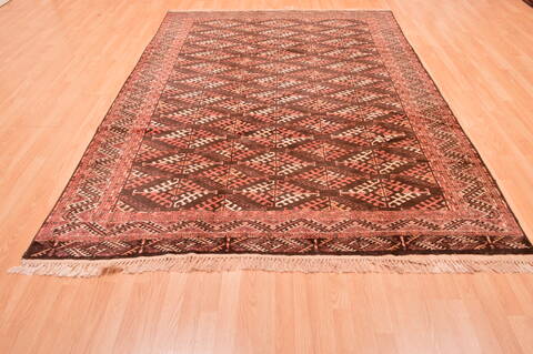 Khan Mohammadi Brown Hand Knotted 67 X 95  Area Rug 100-76519 Image 1