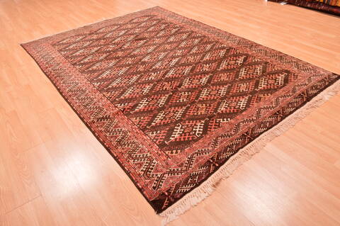 Khan Mohammadi Brown Hand Knotted 67 X 95  Area Rug 100-76519 Image 2