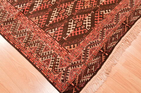 Khan Mohammadi Brown Hand Knotted 67 X 95  Area Rug 100-76519 Image 3
