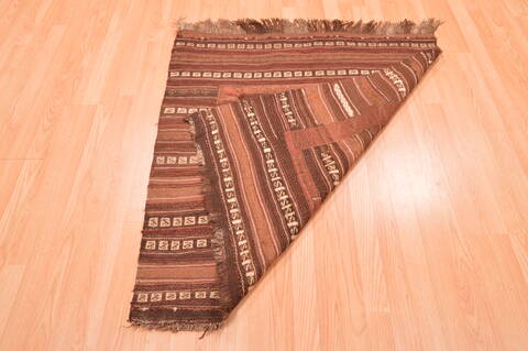 Kilim Brown Square Hand Knotted 37 X 40  Area Rug 100-76531 Image 5