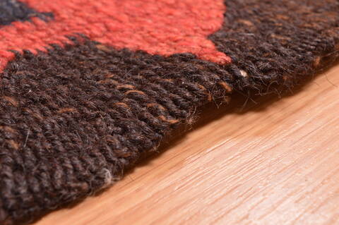 Kilim Red Runner Hand Knotted 49 X 106  Area Rug 100-76533 Image 8