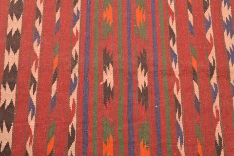 Kilim Brown Runner Hand Knotted 411 X 96  Area Rug 100-76534 Image 6