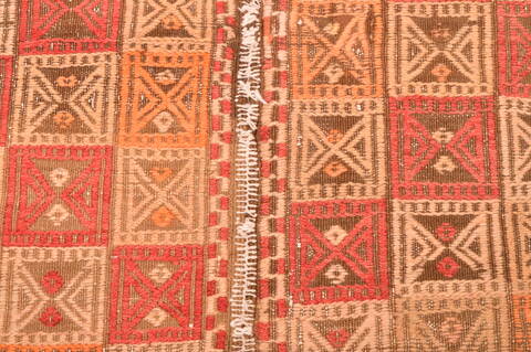 Kilim Orange Hand Knotted 51 X 83  Area Rug 100-76545 Image 6