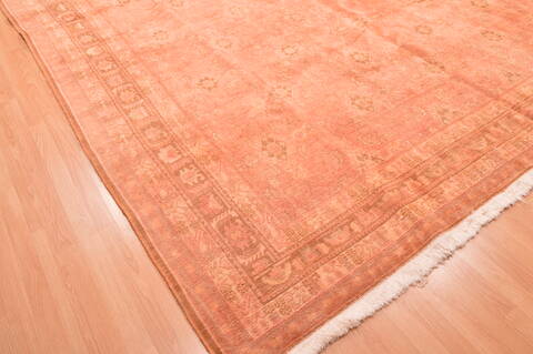 Qashqai Orange Hand Knotted 102 X 156  Area Rug 100-76554 Image 14