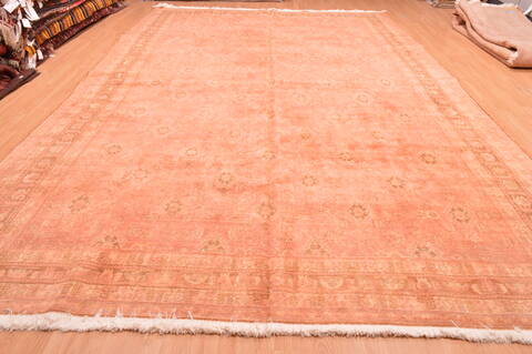 Qashqai Orange Hand Knotted 102 X 156  Area Rug 100-76554 Image 1