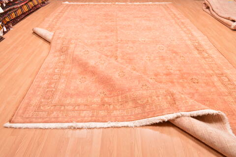 Qashqai Orange Hand Knotted 102 X 156  Area Rug 100-76554 Image 21