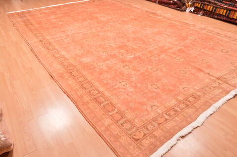 Qashqai Orange Hand Knotted 102 X 156  Area Rug 100-76554 Image 6