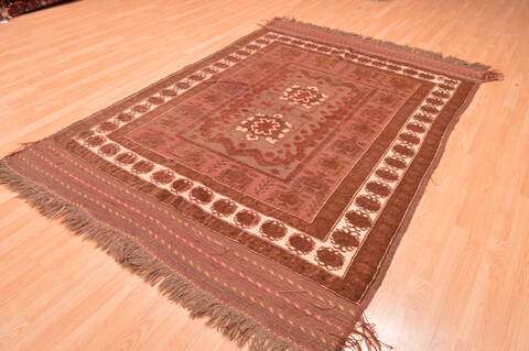 Kilim Brown Hand Knotted 54 X 710  Area Rug 100-76555 Image 10
