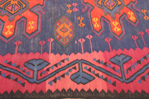 Kilim Red Hand Knotted 63 X 98  Area Rug 100-76558 Image 8