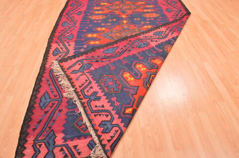 Kilim Red Hand Knotted 63 X 98  Area Rug 100-76558 Image 9