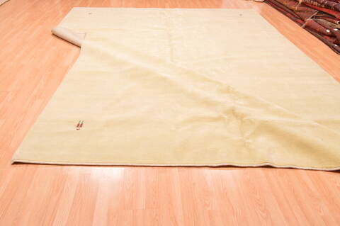 Gabbeh Green Hand Knotted 100 X 134  Area Rug 100-81702 Image 15