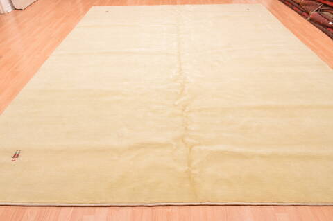 Gabbeh Green Hand Knotted 100 X 134  Area Rug 100-81702 Image 19