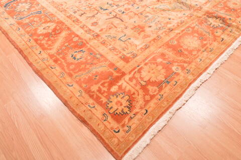 Pishavar Beige Hand Knotted 910 X 124  Area Rug 100-87883 Image 10