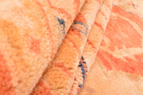 Pishavar Beige Hand Knotted 910 X 124  Area Rug 100-87883 Image 12