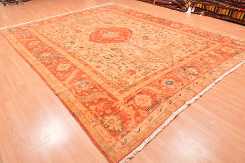 Pishavar Beige Hand Knotted 910 X 124  Area Rug 100-87883 Image 18