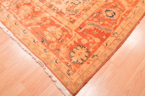 Pishavar Beige Hand Knotted 910 X 124  Area Rug 100-87883 Image 4