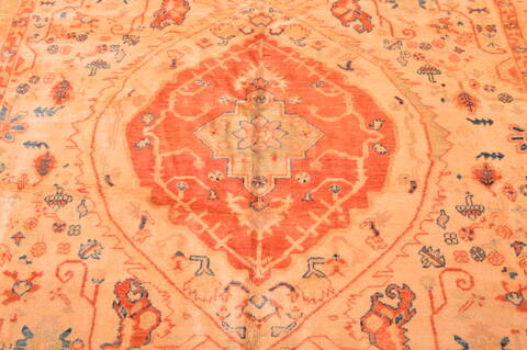 Pishavar Beige Hand Knotted 910 X 124  Area Rug 100-87883 Image 8