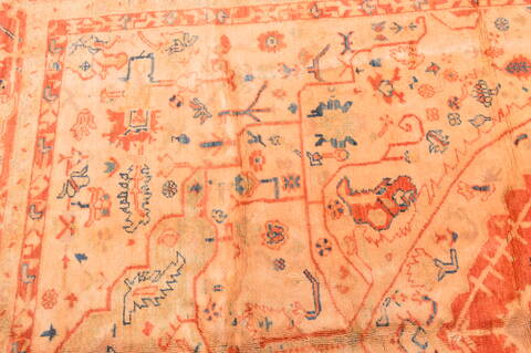 Pishavar Beige Hand Knotted 910 X 124  Area Rug 100-87883 Image 9
