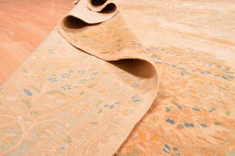 Kerman Beige Hand Knotted 126 X 205  Area Rug 100-87885 Image 11