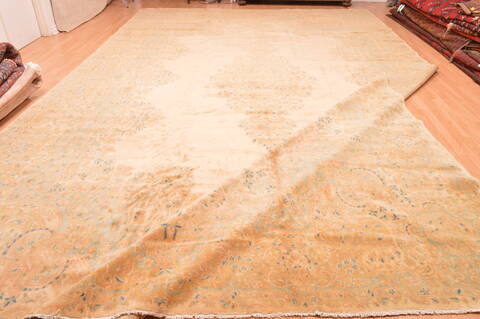 Kerman Beige Hand Knotted 126 X 205  Area Rug 100-87885 Image 12