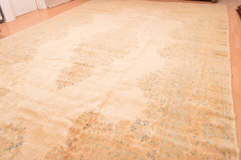 Kerman Beige Hand Knotted 126 X 205  Area Rug 100-87885 Image 14