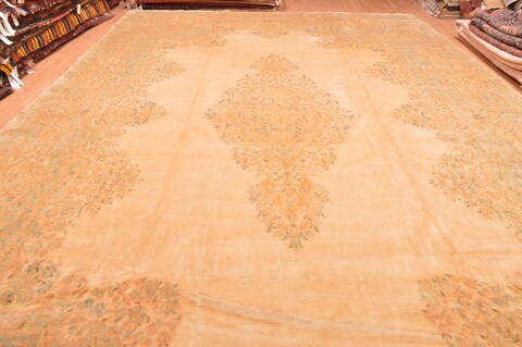 Kerman Beige Hand Knotted 126 X 205  Area Rug 100-87885 Image 15