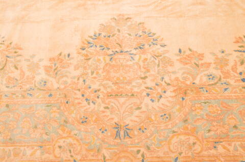Kerman Beige Hand Knotted 126 X 205  Area Rug 100-87885 Image 8