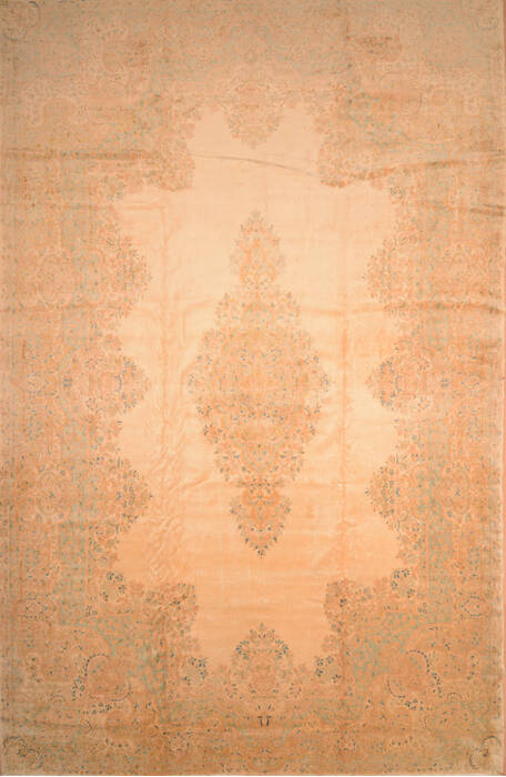 Kerman Beige Hand Knotted 126 X 205  Area Rug 100-87885 Image 0