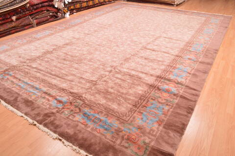 Mahal Brown Hand Knotted 118 X 177  Area Rug 100-89287 Image 10