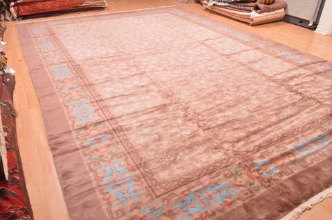 Mahal Brown Hand Knotted 118 X 177  Area Rug 100-89287 Image 11